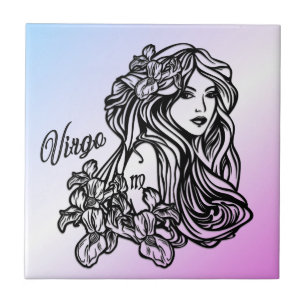Virgo Die Jungfrau Zodiac Lila Fliese
