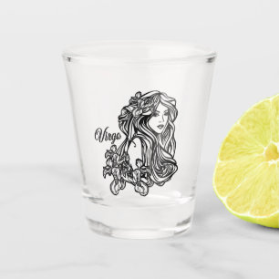 Virgo Die Jungfrau Zodiac Schnapsglas