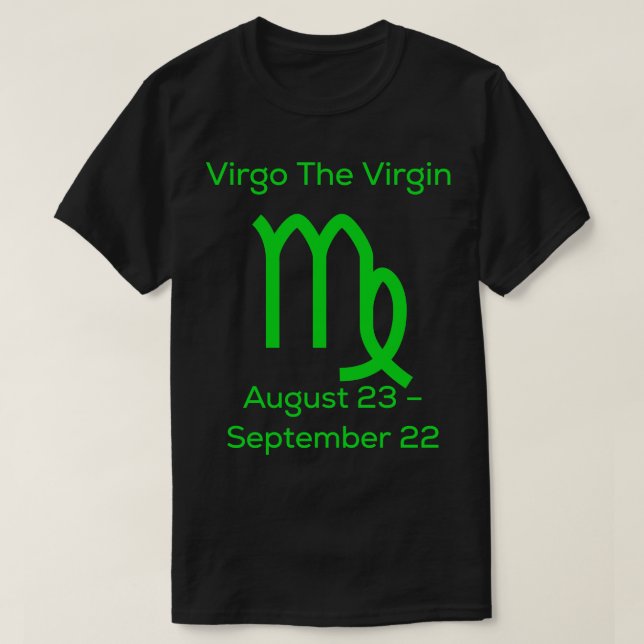 Virgo Die Jungfrau Zodiac T-Shirt (Design vorne)