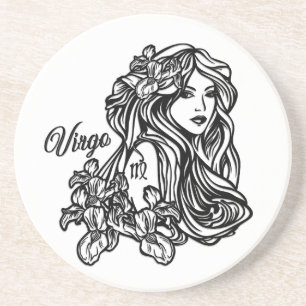Virgo Die Jungfrau Zodiakglas Getränkeuntersetzer