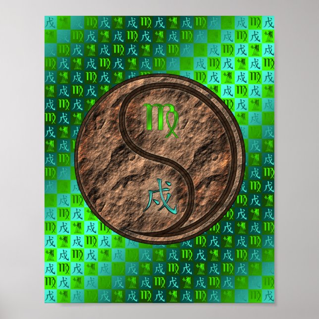 Virgo & Earth Dog Poster (Vorne)