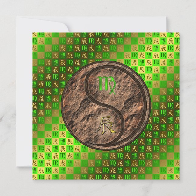 Virgo & Earth Dragon Karte (Vorderseite)