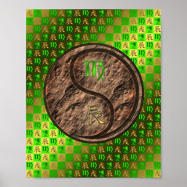 Virgo & Earth Dragon Poster (Vorne)