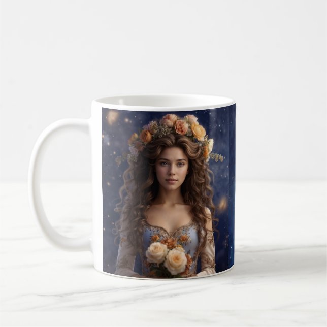 Virgo Female Astrologische Tasse (Links)