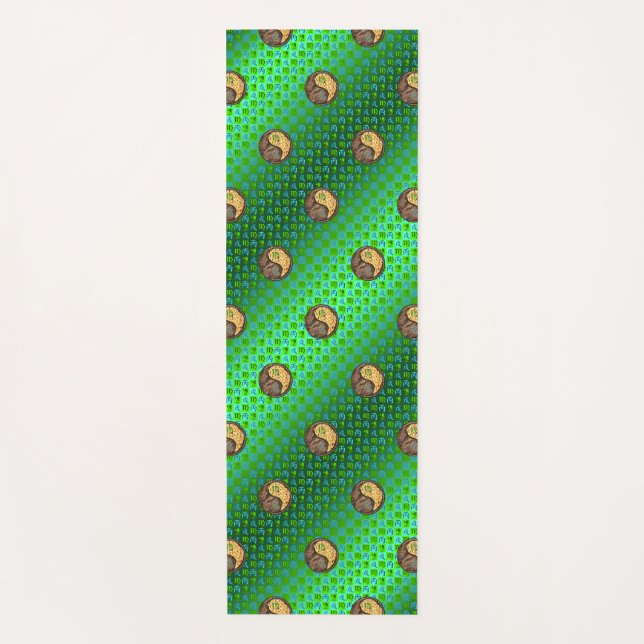 Virgo & Fire Dog Yogamatte (Vorderseite)