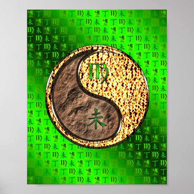 Virgo & Fire Goat Poster (Vorne)