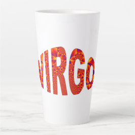 Virgo - Firey Orange Yellow Blue Milchtasse