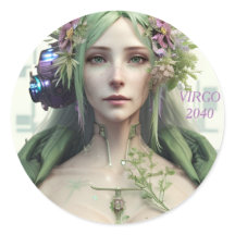 Virgo Futuristic Zodiac Collection