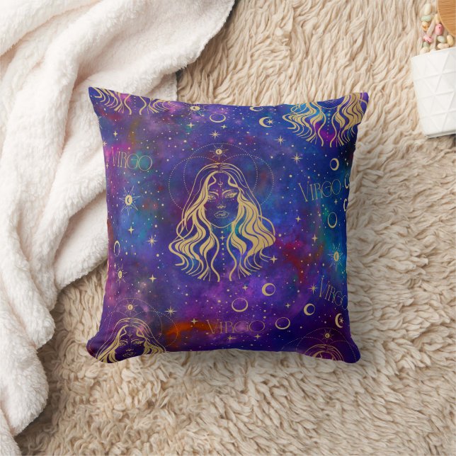Virgo Galaxy Throw Kissen (Decke)