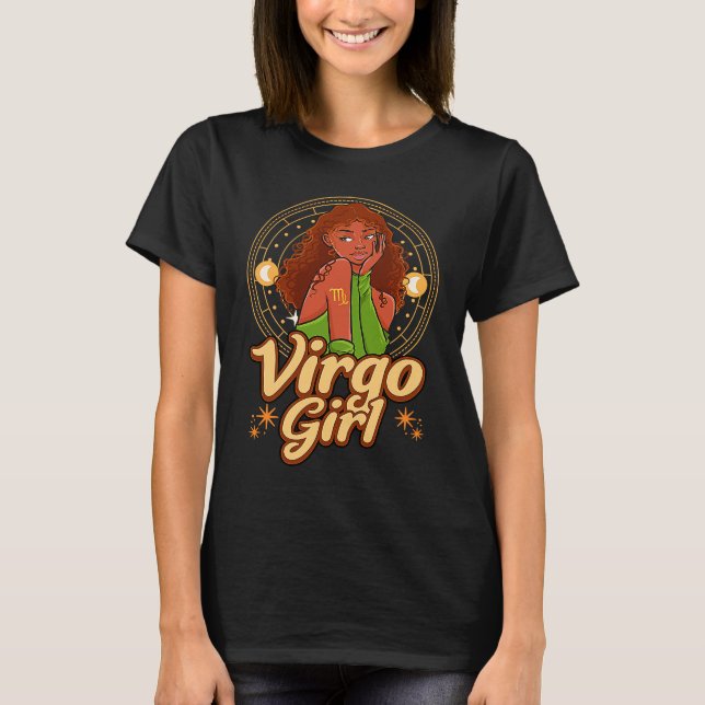 Virgo Girl Astrology Astrologer Zodiac Sign Horosc T-Shirt (Vorderseite)