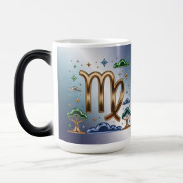Virgo Glyph Zodiac Sign Morphing Mug Verwandlungstasse