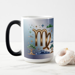 Virgo Glyph Zodiac Sign Morphing Mug Verwandlungstasse