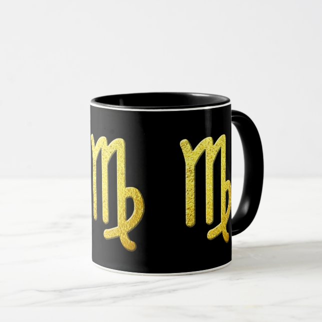 Virgo Gold Tasse (VorderseiteRechts)