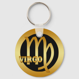 VIRGO GOLD ZODIAC SIGN SCHLÜSSELANHÄNGER
