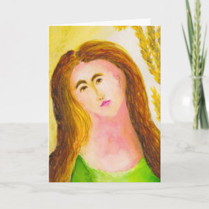 Virgo Green-Gold-Zodiac-Symbol Geburtstag Karte