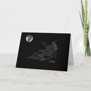Virgo Greeting Card Feiertagskarte