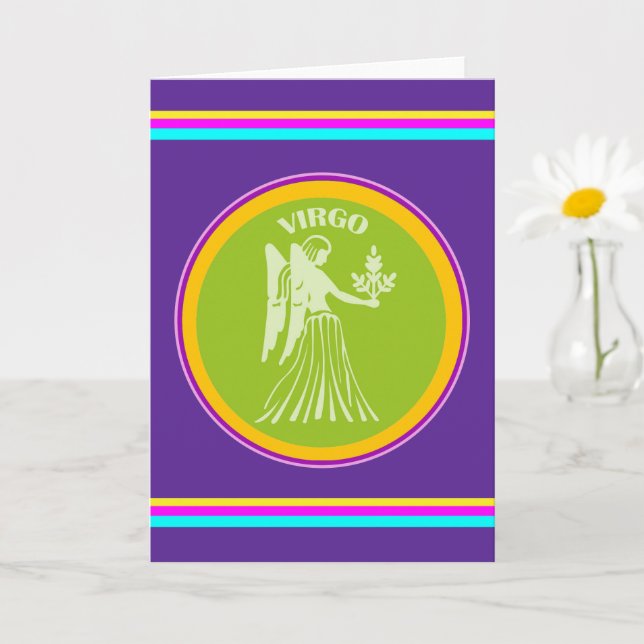 Virgo Greeting Card Karte (Kleine Pflanze)