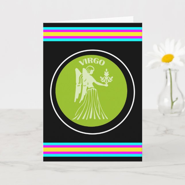 Virgo Greeting Card Karte (Kleine Pflanze)