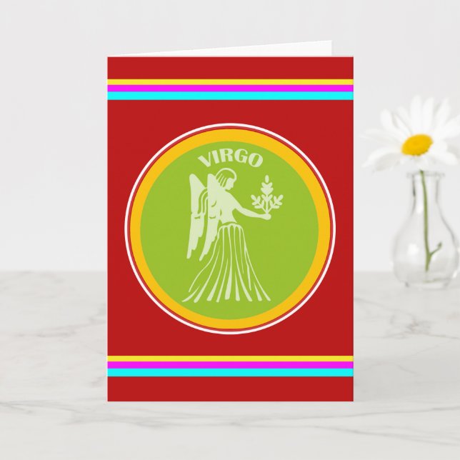 Virgo Greeting Card Karte (Kleine Pflanze)