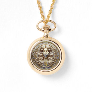 Virgo Horoscope Necklace Watch Armbanduhr