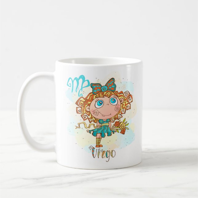 Virgo Horoscope Zodiac 23. August - 22. September  Kaffeetasse (Links)