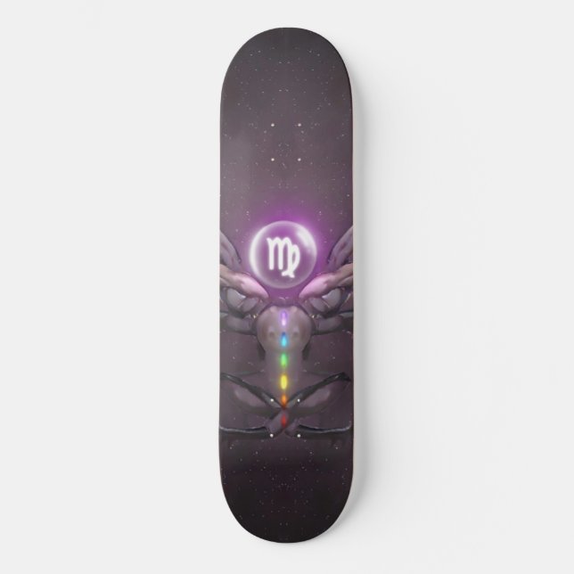 Virgo Horoscopes Symbole Skate Board Skateboard (Vorderseite)
