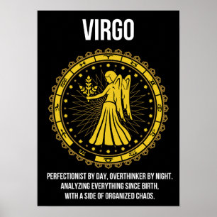 Virgo - Horoskop, Funny Zodiac - Zeichen-Spaß Poster
