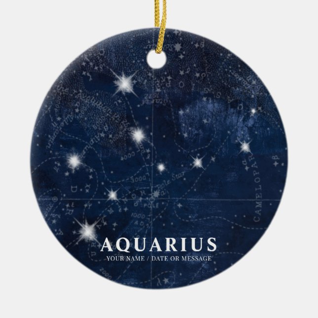 Virgo Horoskop, Keramik Ornament (Vorne)