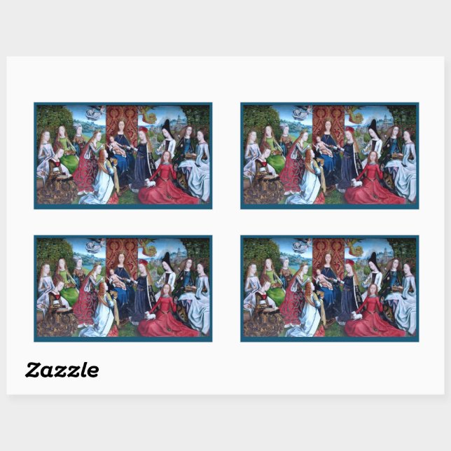 Virgo inter Virgines (M 070) Rechteckiger Aufkleber (Blatt)