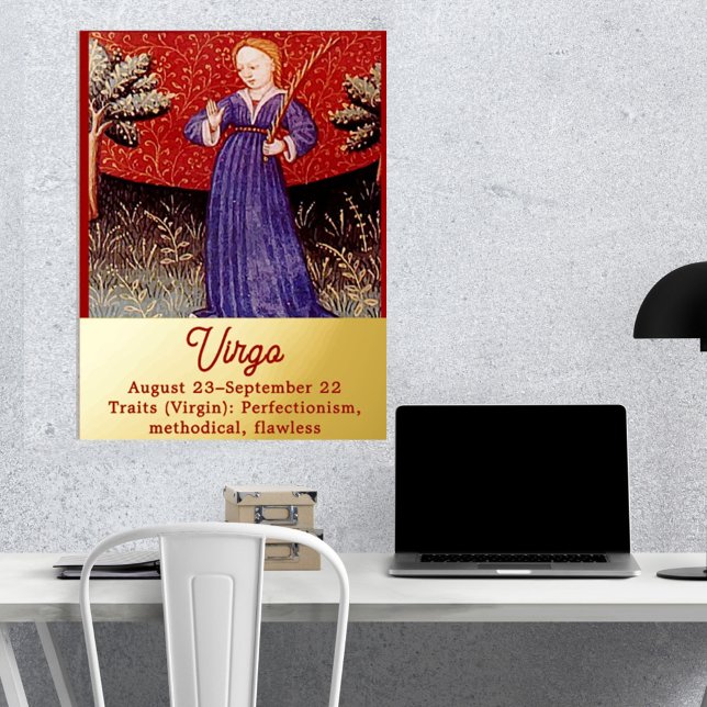 Virgo Jungfrau Zodiac Sign Geburtstagsparty Foliendrucke (Von Creator hochgeladen)