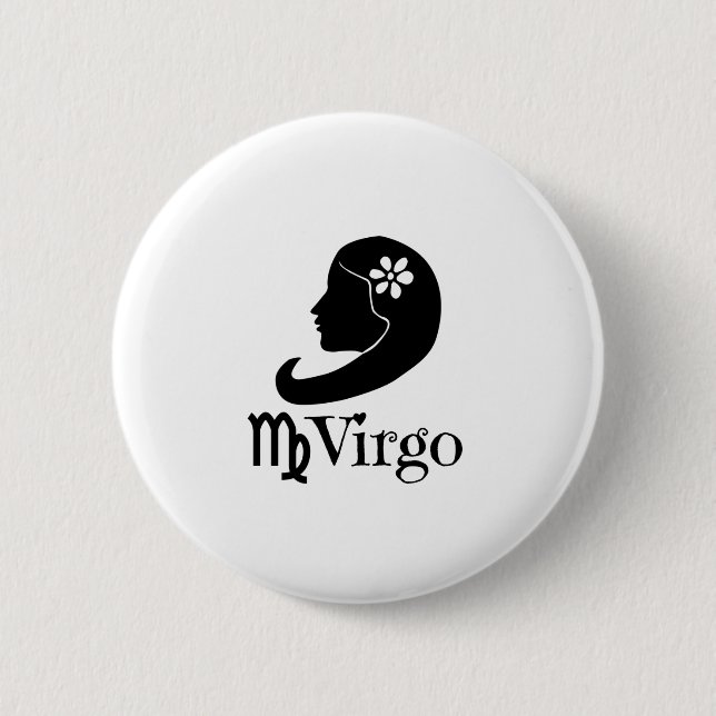 Virgo - Jungfrauen Button (Vorderseite)