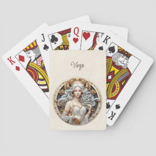 Virgo Maiden Zodiac Minimalistisch Spielkarten