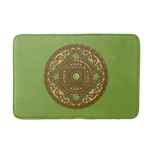 Virgo Mandala Bath Mat Badematte (Vorderseite)