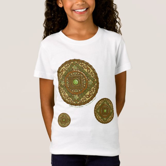 Virgo Mandala Kid's and Baby Light Shirt (Vorderseite)