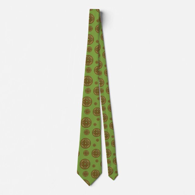 Virgo Mandala Men's Neck Tie Krawatte (Vorderseite)