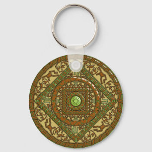 Virgo Mandala Schlüsselanhänger