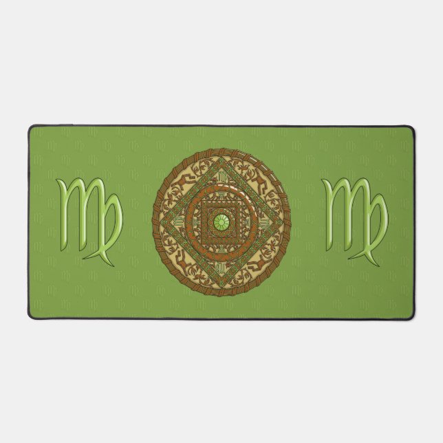 Virgo Mandala Schreibtischunterlage (Vorderseite)
