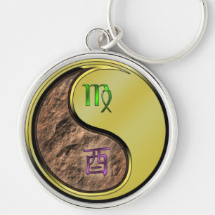 Virgo & Metal Rooster Schlüsselanhänger