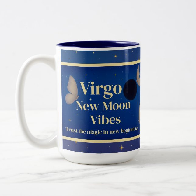 Virgo New Moon Vibes Astrologie Tasse (Links)