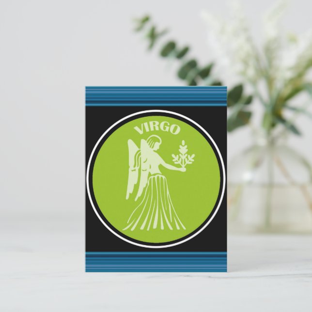 Virgo Postcard Postkarte (Stehend Vorderseite)
