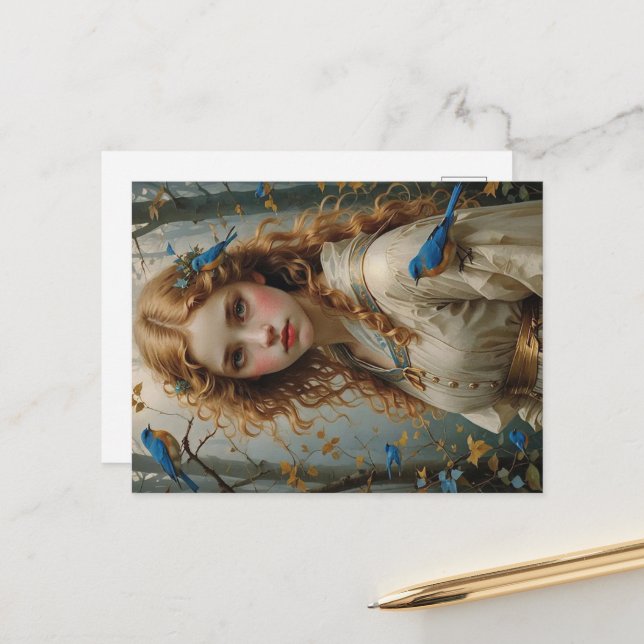 Virgo Postkarte (Vorderseite/Rückseite Beispiel)