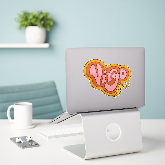 Virgo Power | Soft Girl | Aesthetic Horoscope Top Aufkleber (Laptop auf Schreibtisch)