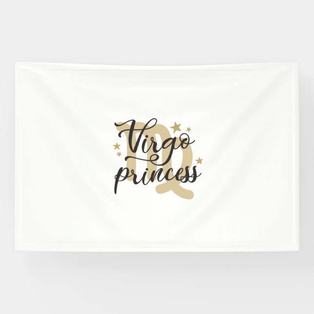 Virgo Princess Astrologie Zodiac Sign August Banner (Horizontal)