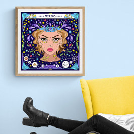 Virgo: "Pure Perfection" Zodiac Poster