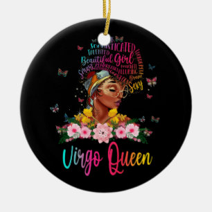Virgo Queen Black Women Persistent schön Keramik Ornament