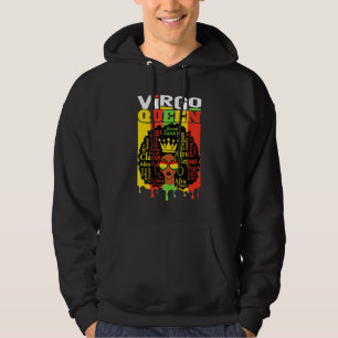 Virgo Queen Zodiac Afro Hair Style Gesegnet Klasse Hoodie
