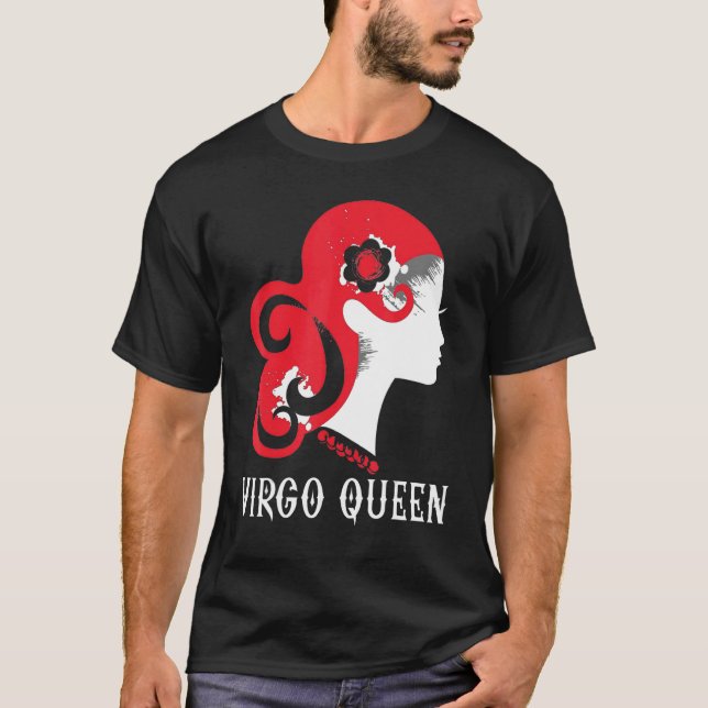 Virgo Queen Zodiac Sign Astrologie Happy Birthday  T-Shirt (Vorderseite)