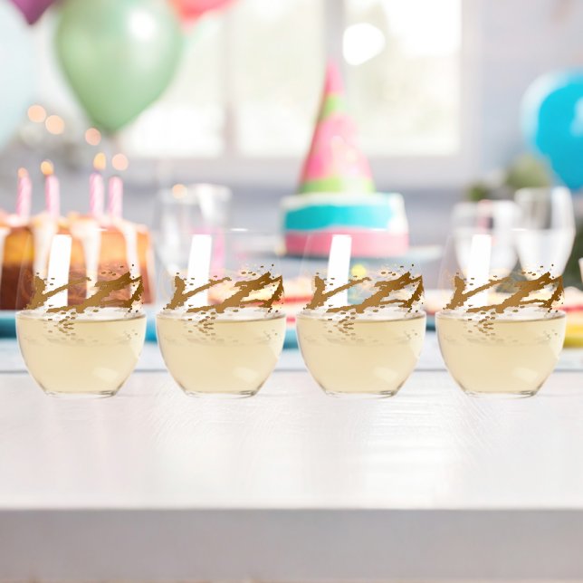 Virgo Reflection Weinglas Ohne Stiel (Insitu (Geburtstag))