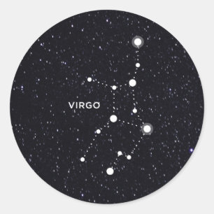 Virgo Runder Aufkleber