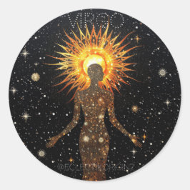 Virgo Runder Aufkleber